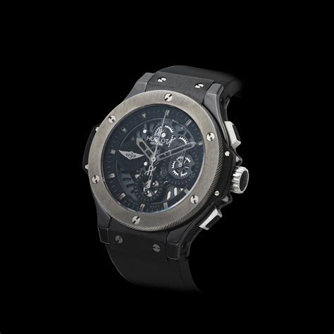 hublot aero bang morgan in black ceramic and tungsten|big bang aerobang 44mm.